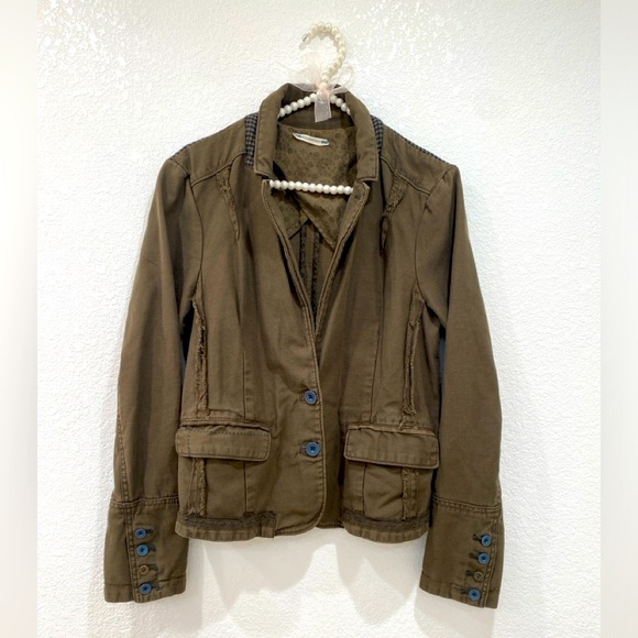 Anthropologie Hei Hei Delaine Blazer olive green - Picture 4 of 10